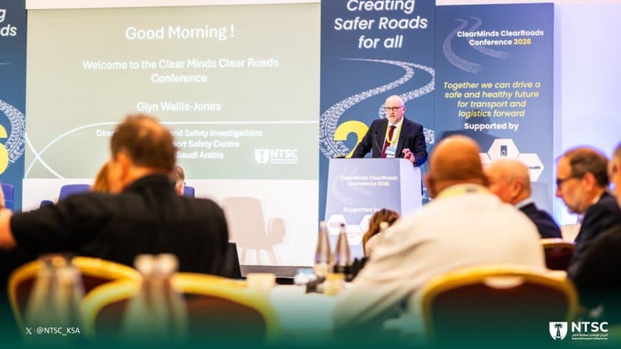 المركز الوطني لسلامة النقل يشارك في مؤتمر «Clear Minds, Clear Roads» بالمملكة المتحدة